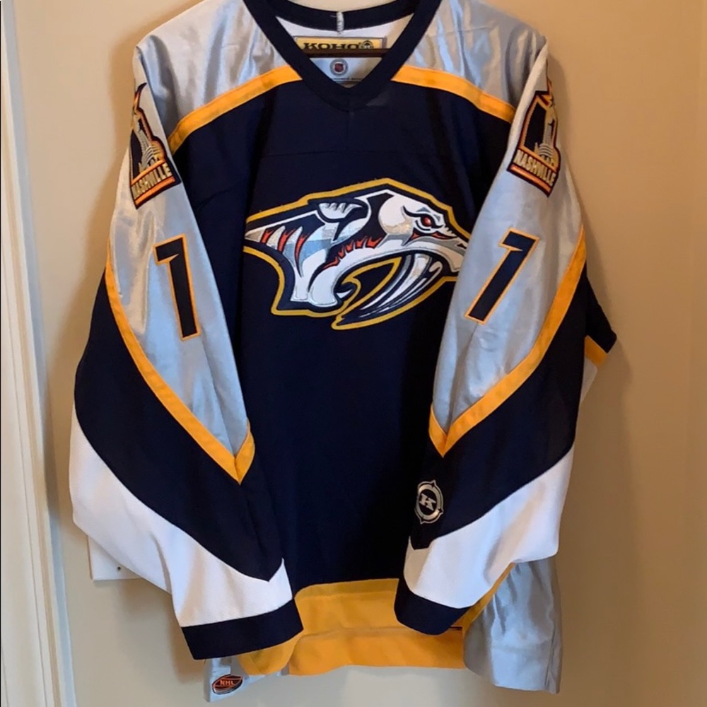 Like new Nashville predators jersey.